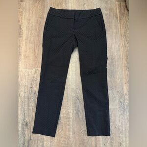 Loft - black patterned pants - new with tags